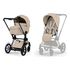 Cybex ePriam 5.0 Electric 2-in-1 Pram with e-Assist, Rodzaj: głęboko-spacerowy, Kolekcja: Comfort, Kolor: Cozy Beige, Kolor ramy: Black, image 