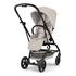 Cybex Eezy S Twist+ 2 Black Dune Grey, Kolor materiału: Dune Grey, Kolor ramy: Black