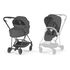 Cybex Mios 5.0 2w1 Black Cozy Beige, Rodzaj wózka: głęboko-spacerowy, Kolekcja: Comfort, Kolor materiału: Sepia Black, Kolor ramy: Black