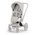 Cybex Priam 5.0/ePriam 5.0 Style potah sedačky sportovního kočárku, Kolekcja: Style, Kolor materiału: City Grey