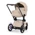 Cybex ePriam 5 2w1 Style City Grey - Chrome Brown, Rodzaj wózka: głęboko-spacerowy, Kolekcja: Style, Kolor materiału: Cozy Beige, Kolor ramy: Rosegold
