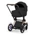Cybex ePriam 5 2w1 Style City Grey - Chrome Brown, Rodzaj wózka: głęboko-spacerowy, Kolekcja: Style, Kolor materiału: Sepia Black, Kolor ramy: Rosegold