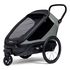Hamax Outback Next przyczepka rowerowa black, Rodzaj: dla jednego dziecka, Kolor: Dusty Green, image 